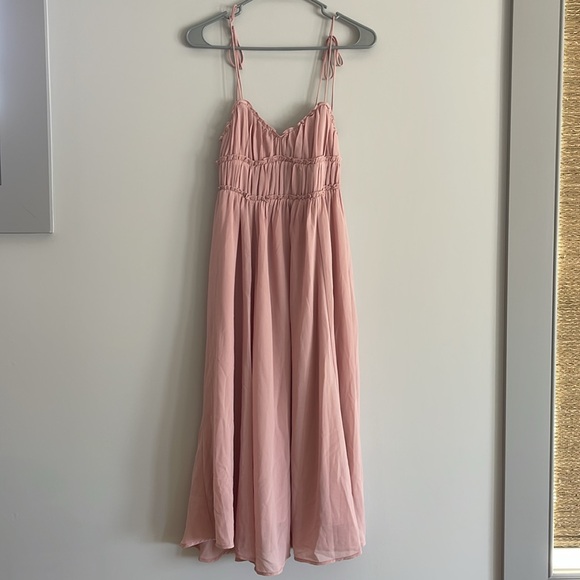 NWT OPT One Pretty Thing Gigi Ruffle Chiffon Dress XS - Picture 5 of 13